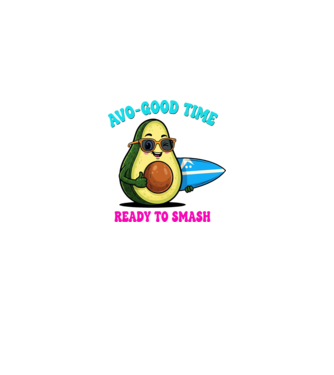 Avo Good Time! minta fekete pólón