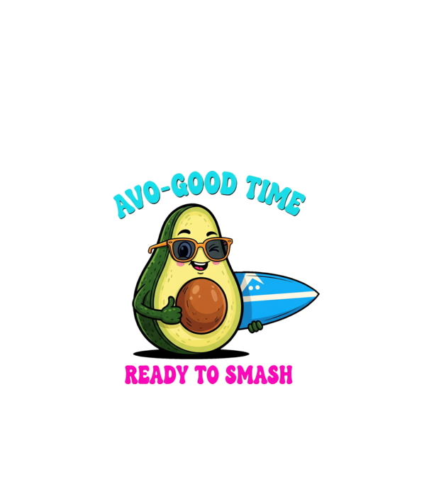 Avo Good Time! minta fekete pólón