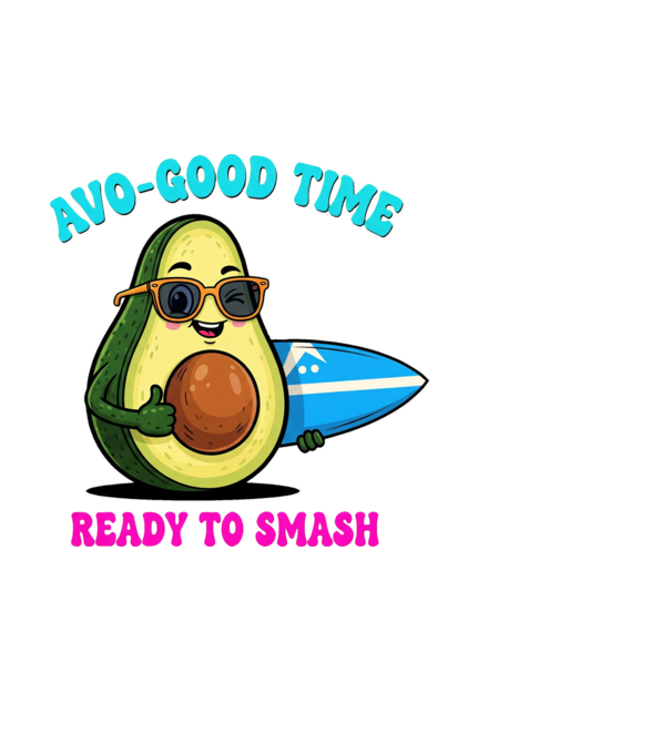 Avo Good Time! minta fehér pólón