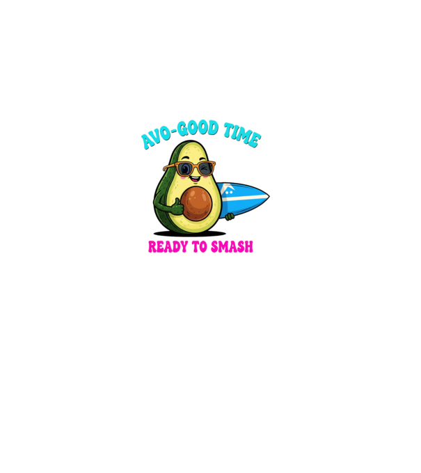 Avo Good Time! minta fekete pólón