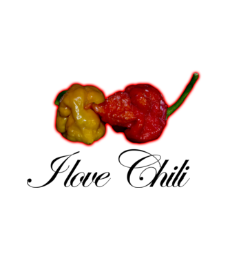 I love chili minta fehér pólón