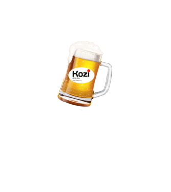 Kozi Drink Bár minta fekete pólón