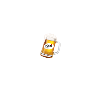 Kozi Drink Bár minta fekete pólón