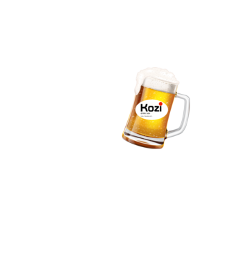 Kozi Drink Bár minta neonsárga pólón