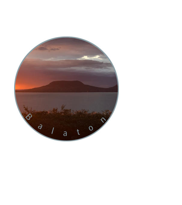 Balaton miniatura minta fekete pólón