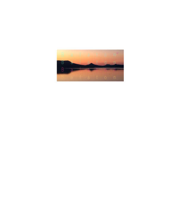 Balaton sunset minta fekete pólón