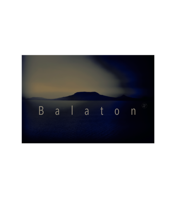 Balaton Tinta minta fehér pólón