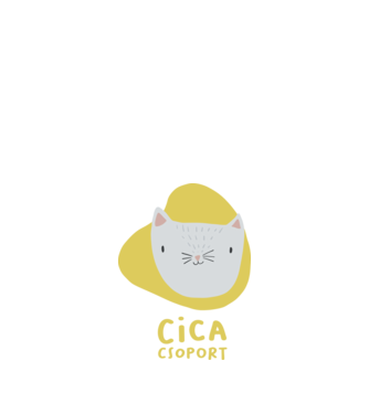 Cica Csoport - ovis póló minta fehér pólón