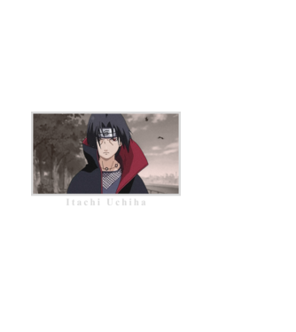 Itachi minta fekete pólón