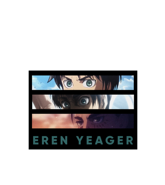 Eren Yeager - Fejlődés minta fehér pólón