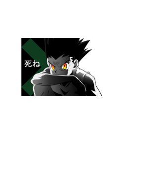 Gon - Shine minta fekete pólón