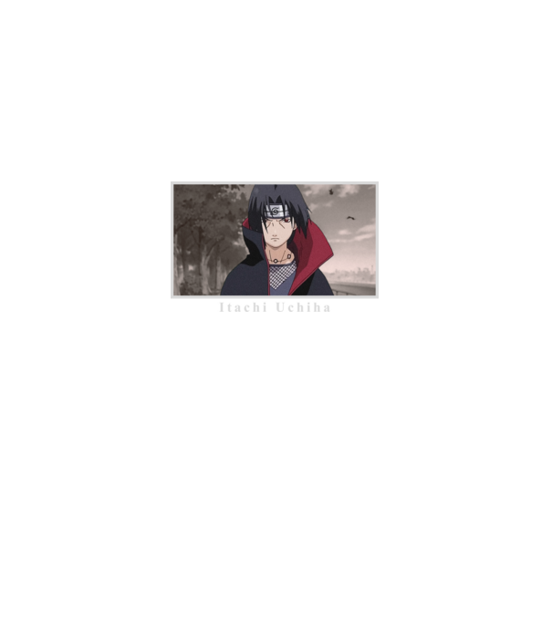 Itachi minta fekete pólón