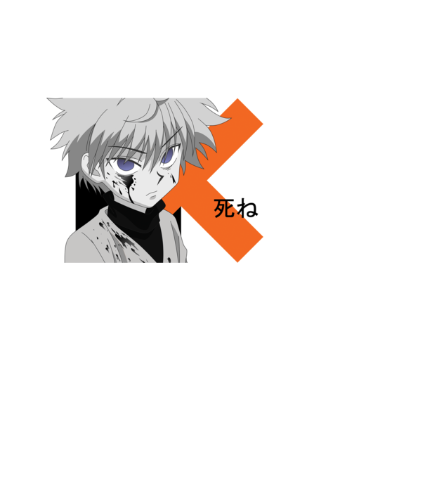 Killua - Shine minta fekete pólón