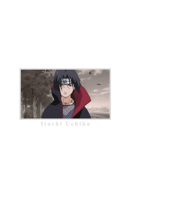 Itachi minta fekete pólón