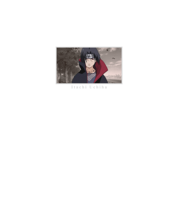 Itachi minta fekete pólón