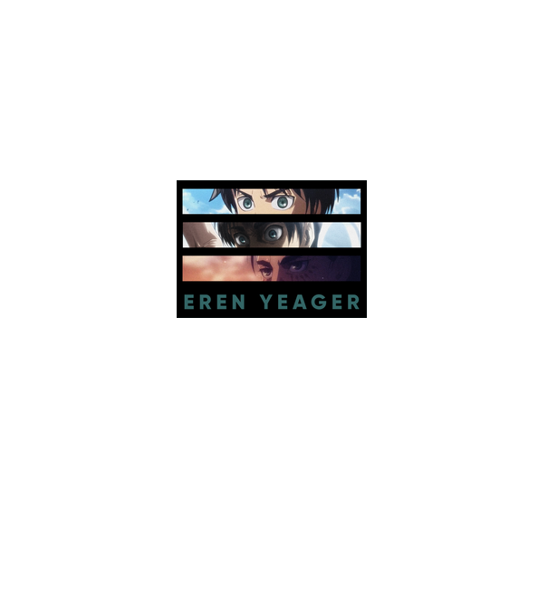 Eren Yeager - Fejlődés minta fehér pólón