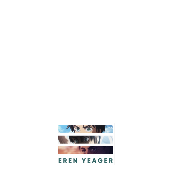 Eren Yeager - Fejlődés minta sötétkék pólón