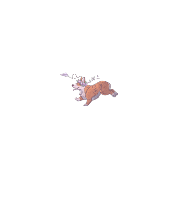 corgi minta minta fekete pólón