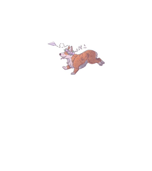 corgi minta minta fekete pólón