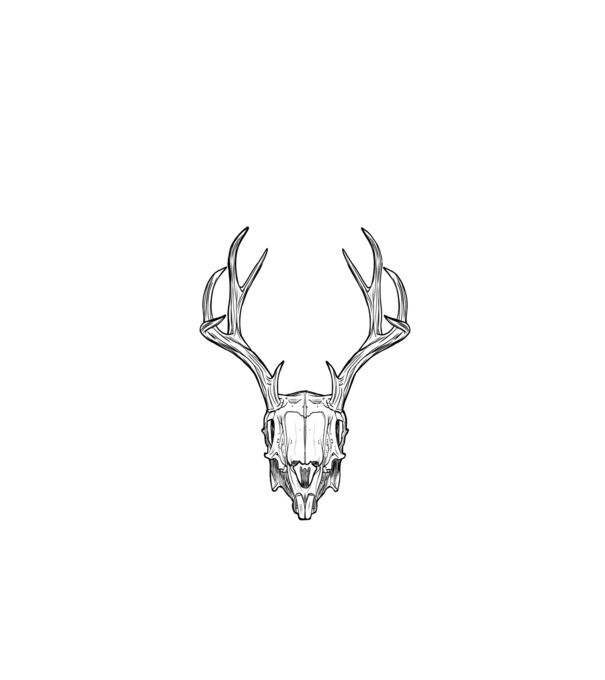 Jackalope minta fekete pólón