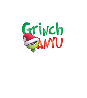 grinch-anyu minta fekete pólón