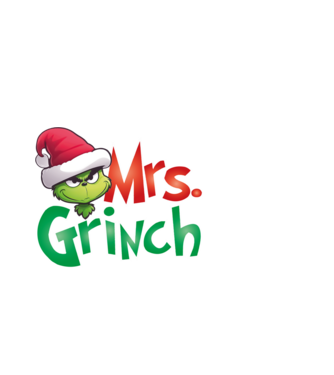 grinch-mrs minta fehér pólón