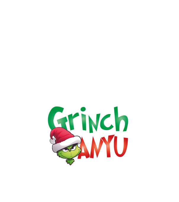 grinch-anyu minta fehér pólón