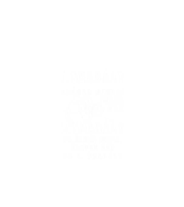 APÁS-SZABÁLY minta fekete pólón