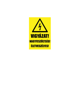 Nagyfeszültség minta fekete pólón