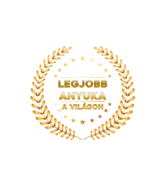 Legjobb anyuka a világon minta fehér pólón
