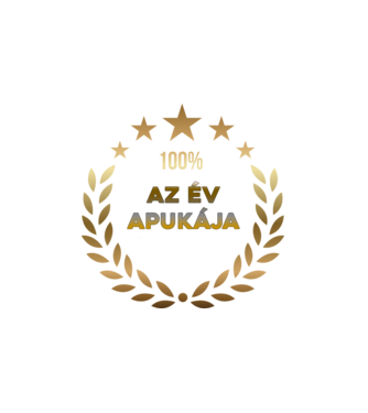 Az év apukája minta fehér pólón
