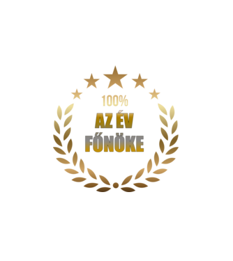 Az év főnöke minta fehér pólón