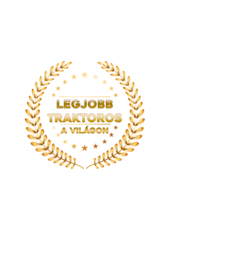 Legjobb traktoros a világon minta fekete pólón