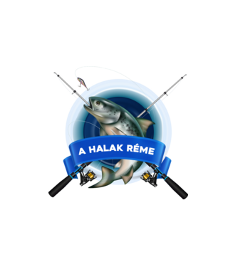 A halak réme minta fehér pólón