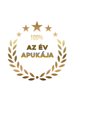 Az év apukája minta fehér pólón
