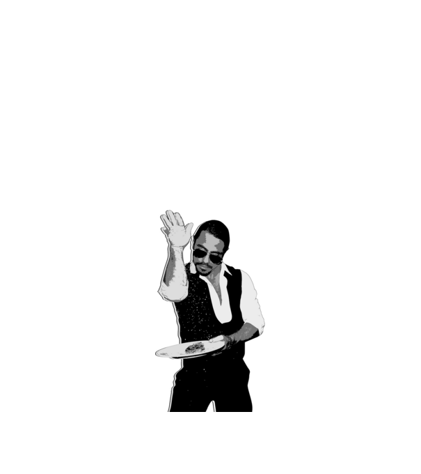 Salt Bae szakács póló minta fehér pólón