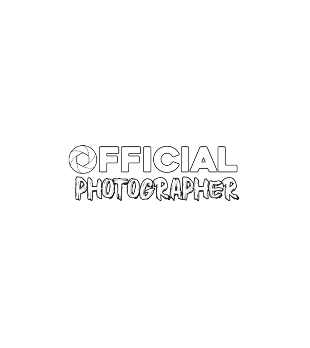 Official photographer minta fehér pólón