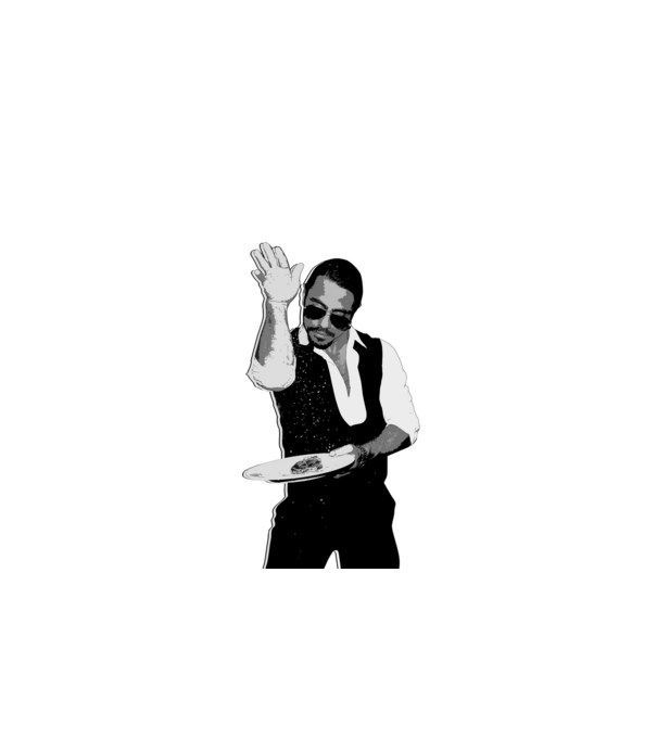 Salt Bae szakács póló minta fehér pólón