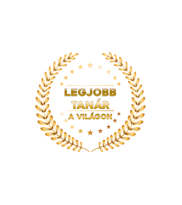 Legjobb tanár minta fehér pólón