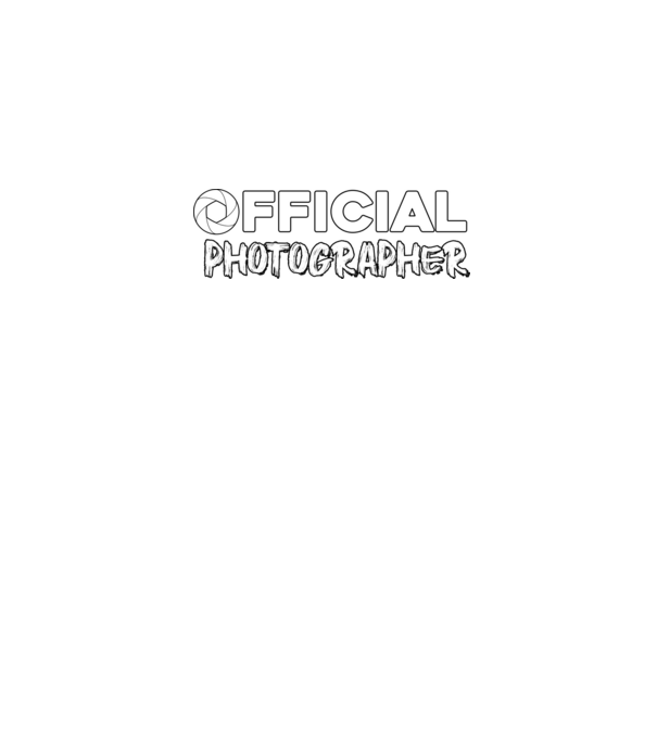 Official photographer minta fekete pólón