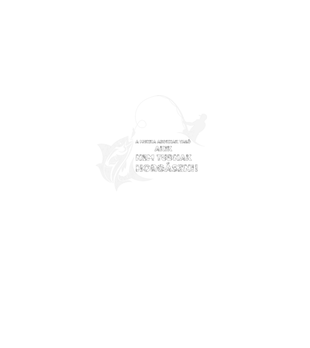 Horgászoknak minta fekete pólón