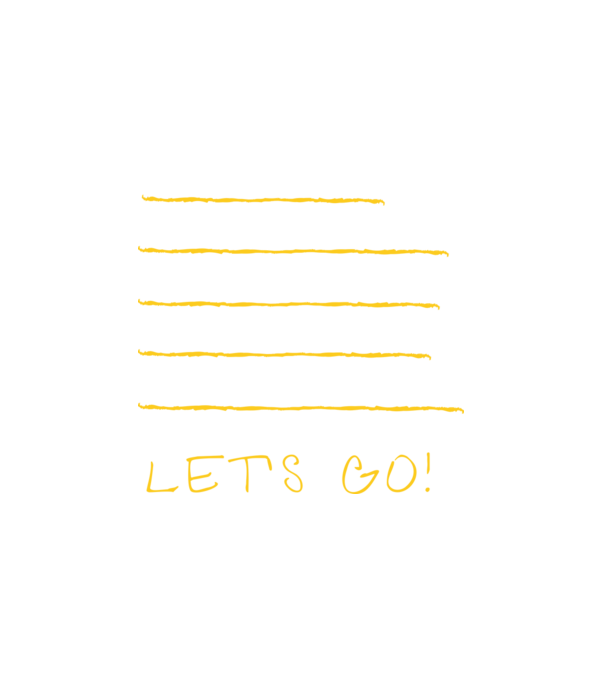 Let's go Fitness Motiváció minta fehér pólón