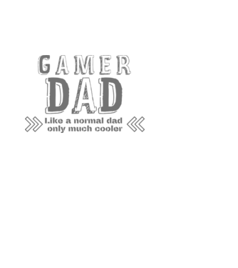 Gamer Dad minta fehér pólón