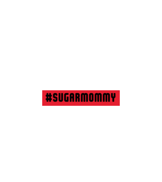 sugar mommy minta fekete pólón