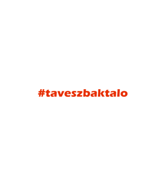 Tavesz baktalo minta fehér pólón