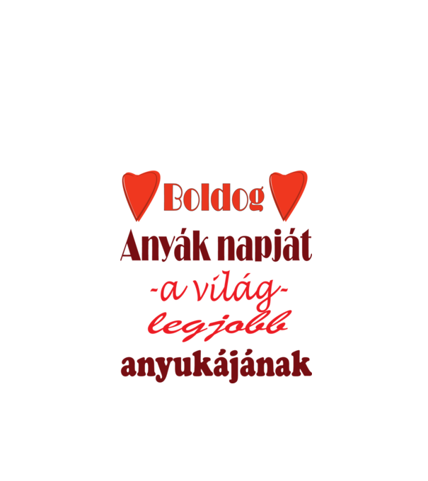 Boldog anyáknapját! minta almazöld pólón