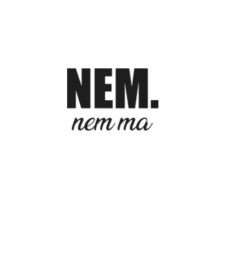 nem. nem ma minta dusty pink pólón