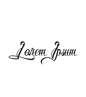Lorem minta fehér pólón
