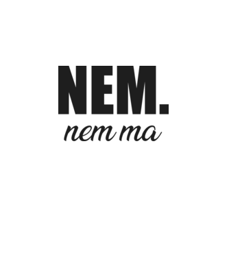 nem. nem ma minta fehér pólón