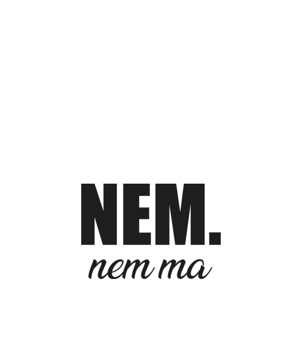 nem. nem ma minta fehér pólón